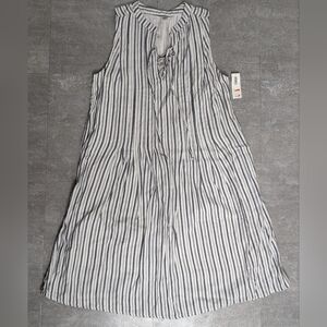 Old Navy Pinstripe Blue & White Woman's Dress Size XS NWT